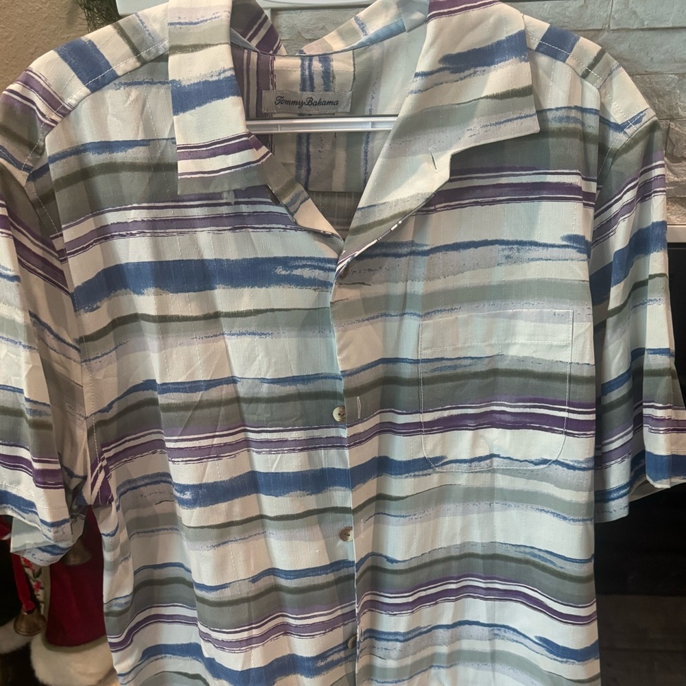 Tommy Bahama Striped Button-Up Shirt